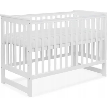 Dětská postýlka Dřevěná postýlka Tomi 60 x 120 cm bílá