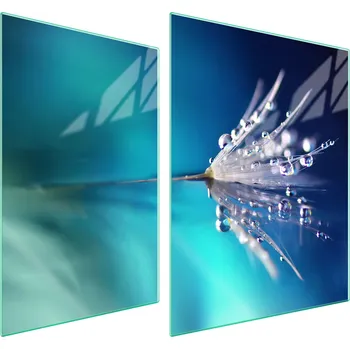 Obraz Skleněná ochranná deska na sporák 70x52 Květina