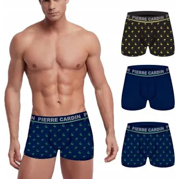 Boxerky PIERRE CARDIN PÁNSKÉ BOXERKY 3-BALENÍ BAVLNA PALM PALMY M