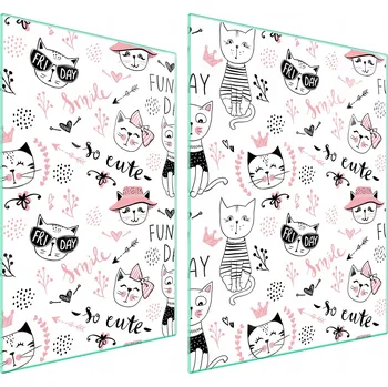 Obraz Skleněná ochranná deska na sporák 70x52 Kočka