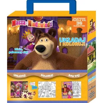 První čtění Misiu, pobawmy się! Układaj i koloruj. Masza i niedźwiedź – Opracowanie zbiorowe (PL)