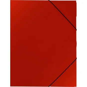 Spisové desky A4 s gumou Classic - červená