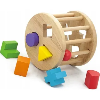Dřevěná hračka Třídič Vkládačka Vzdělávací Stavebnice dřevěné Kolo