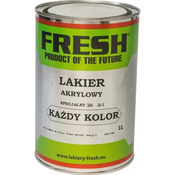 Lak na dřevo FRESH - Akrylový lak AKRYL - VYBRANÁ BARVA 1l