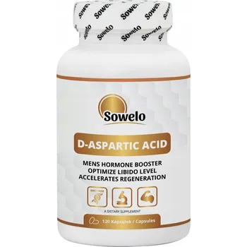 Kyselina D-Asparagová DAA 120 Kapslí – Testosteron, Libido, Síla – Sowelo