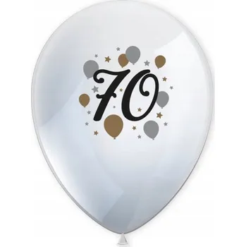 Balónek LATEXOVÉ BALÓNKY 70 BÍLÉ 30 CM 6 KS NAROZENINY OSLAVA