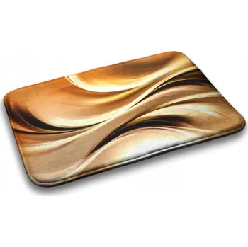 Koupelnová předložka Velká Koupelnová Předložka Měkká Zlatá Abstrakce