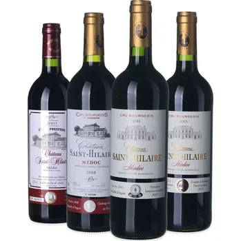 Víno Château Saint-Hilaire Degustační box z Bordeaux: 4 archivní červená vína Médoc (2017, 2018, 2019, 2020)