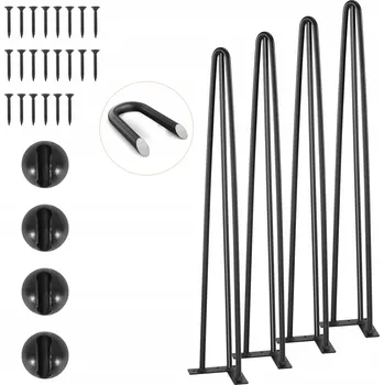 Kovová noha ke stolu 710 Mm Max Nosnost 408 Kg Materiál Ocel Uhlíková