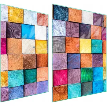 Obraz Skleněná ochranná deska na sporák 70x52 Vzor