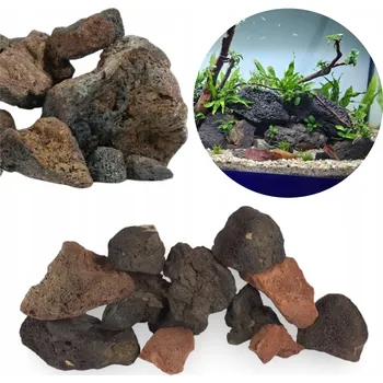 Dekorace do akvária Dekorace do akvária Kámen Skála Láva Sopečná Směs Barev 15 kg