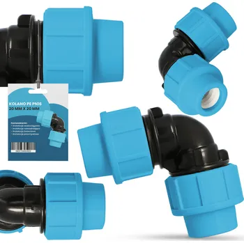 Vodovodní potrubí Koleno vodovodní spojka PN16 PE 20x20