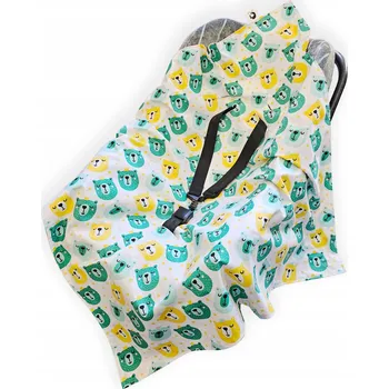 Zavinovačka ZAVINOVAČKA LETNÍ DEKA do autosedačky/nosiče, vložka LiLo bavlna 100% otvory