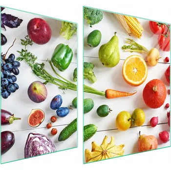 Obraz Skleněná ochranná deska na sporák 70x52 Zelenina