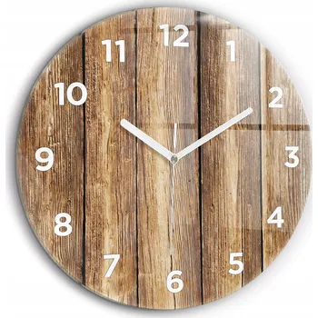 Hodiny Nástěnné hodiny Wallfluent hnědé 60 cm