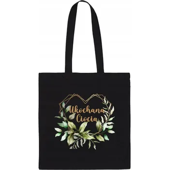 Obraz Nákupní taška černá bavlna