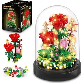 ostatní stavebnice STAVEBNICE KVĚTINY ZAHRADA RŮŽE STAVEBNÍ