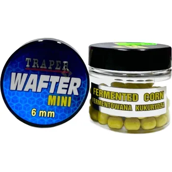 Boilies Činky Traper Mini Wafters 6mm - Fermentovaná Kukuřice