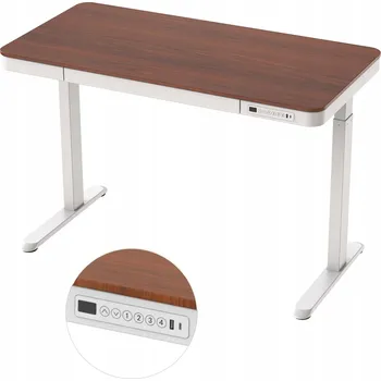 Obdélníkový psací stůl Spacetronik 120 x 60 x 80 cm bílý