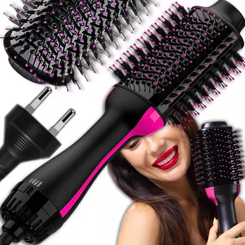 Péče o vlasy SUSZRAKO SZCZOTKA LOKÓWKA DO STYLIZACJI Horkovzdušný kartáč 4 v 1 pro úpravu vlasů s keramickou technologií