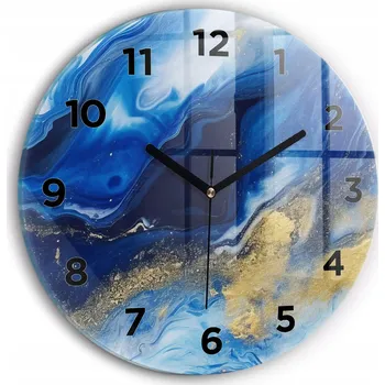 Hodiny Nástěnné hodiny Wallfluente modré 30 cm