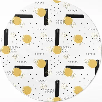 Obraz PVC Koberec Kulatý Do Interiéru průměr 70 cm Abstraktní tvary pravidelný vzor