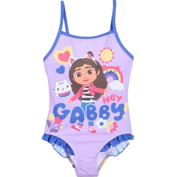 Dívčí plavky Fialovo-modré dívčí jednodílné plavky Gabby's Dollhouse Velikost: 98