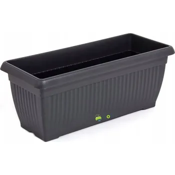 Květináč Plast Květináč černý, Botle 60 cm x 24 x 24 cm