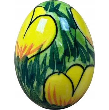 Velikonoční dekorace Velikonoční Vajíčko TULIPÁN Keramika Bolesławiec