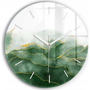 Hodiny Nástěnné hodiny Wallfluente zelené 30 cm