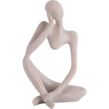 Zrcadlo Present time Světle šedá dekorativní soška Imagination 23,5 cm