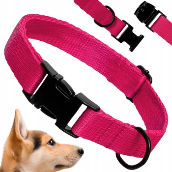 Obojek pro psa Obojek pro psa silný s kovovou sponou nastavitelný velikost M 15cm 27cm-42cm