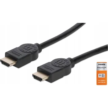 Video kabel Manhattan 354837 kabel HDMI 1 m HDMI typu A (standard) Černý