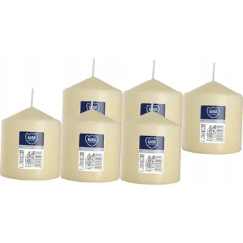 Svíčka Tradiční parafínová svíčka Bispol 6 ks