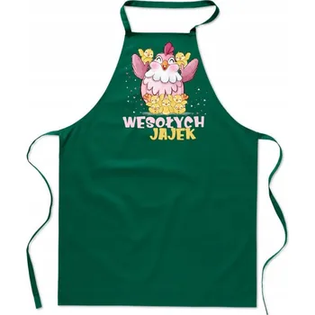 Kuchyňská zástěra KUCHYŇSKÁ ZÁSTĚRA S potiskem VESELÝCH VAJEC Velikonoce dárek FA