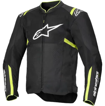 Moto bunda Textilní bunda T-SPS AIR V2, ALPINESTARS (černá, žlutá fluo, vel. M)