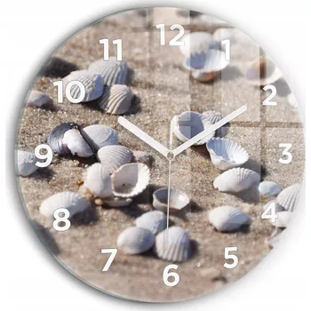 Hodiny Nástěnné hodiny Wallfluente bílé 30 cm