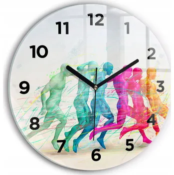 Hodiny Nástěnné hodiny Wallfluente modré 30 cm