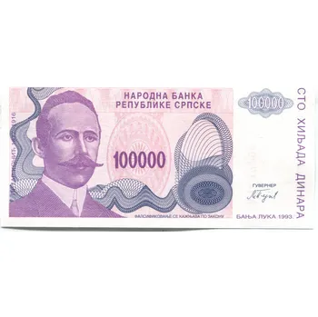 Republika srbská. 100.000 dinara 1993. Pi. 151.
