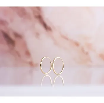 Náušnice Lillian Vassago Celozlaté kruhové náušnice 1,6 cm LLV31-GER005 Barva zlata: Žlutá