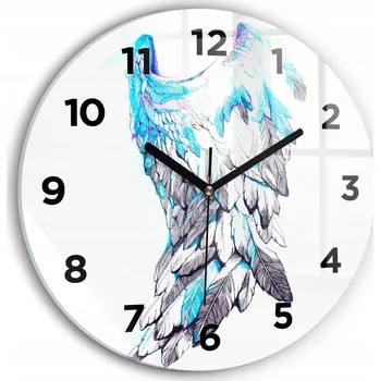 Hodiny Nástěnné hodiny Wallfluente modré 30 cm