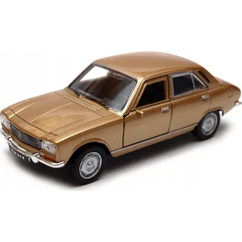 autíčko Peugeot 504 1:34 - Kovový model WELLY 42394 zlatá