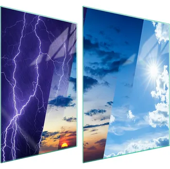 Obraz Skleněná ochranná deska na sporák 70x52 Počasí