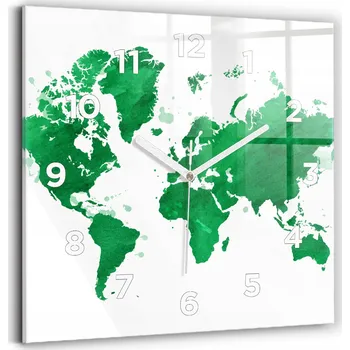 Hodiny Nástěnné hodiny Wallfluent zelené 30 cm
