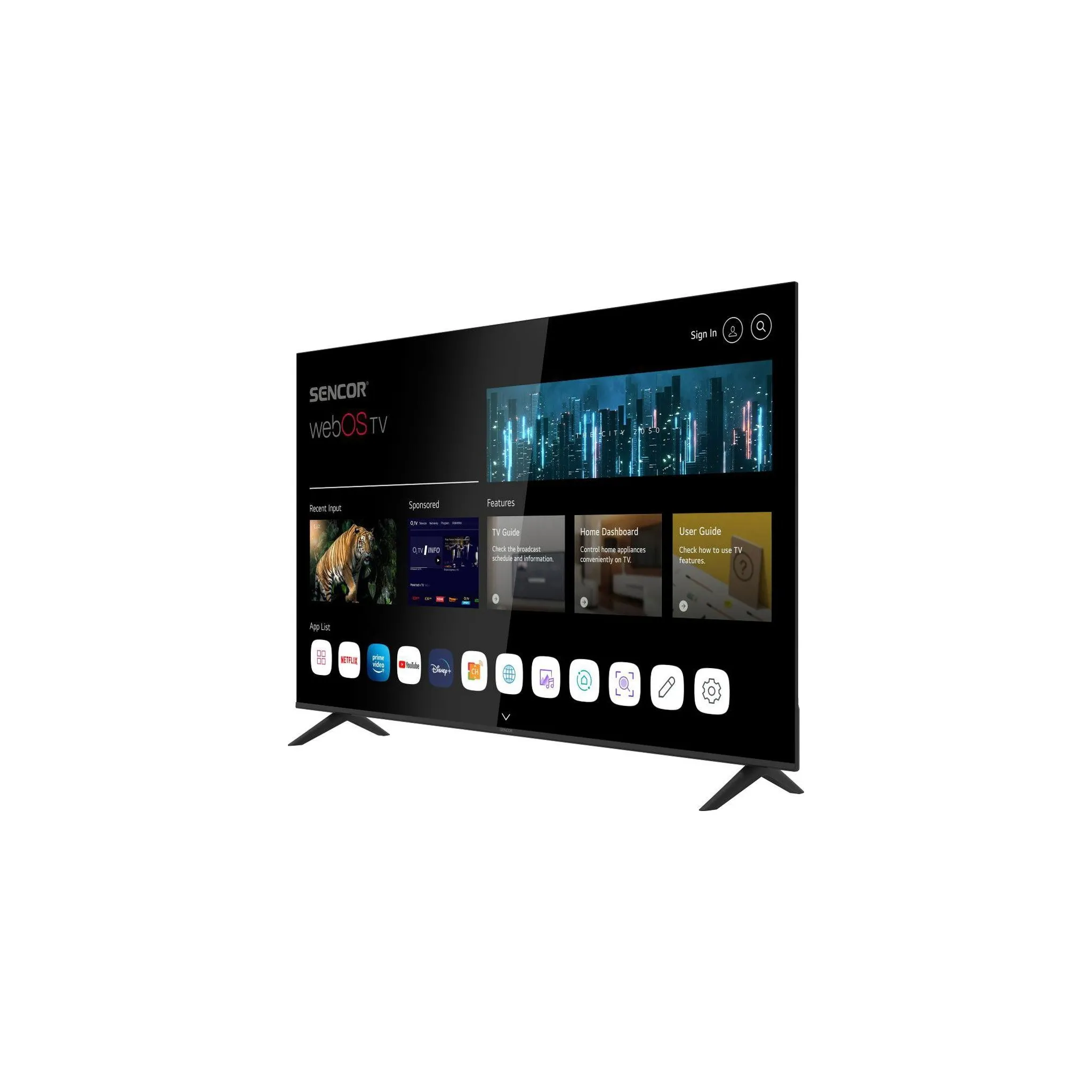 Fotografie 2 - Televizor Sencor 65" LED (SLE 65US803B)
