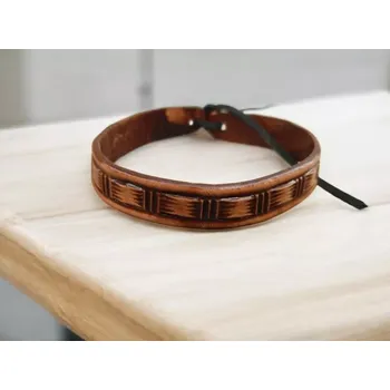 Náramek Kožený náramek na řemínek Rafael