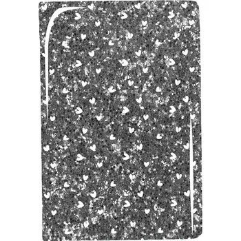 Sešit Notes A5 Paso odstíny šedé a stříbrné