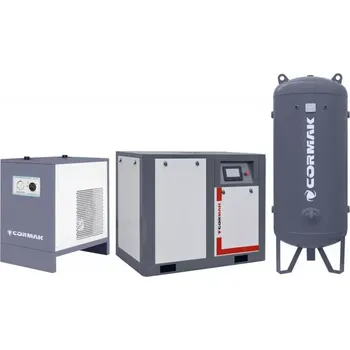 Kompresor Sada kompresoru THEOR 30 s invertorem - 22kW - 3200 l/min. + odvlhčovač IZBERG N30S + 1000L Tlaková nádoba