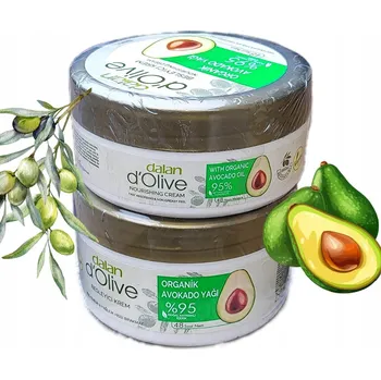 Pleťový krém DALAN d'Olive Hydratační krém na obličej s avokádem 400ml SADA !