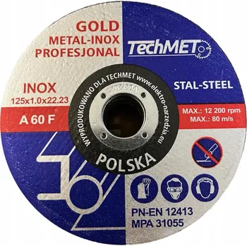Řezný kotouč KOTOUČ NA ŘEZÁNÍ KOVU 230 x2 GOLD-INOX